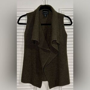 Cynthia Rowley Women’s‎ Merino Wool Sleeveless Open Cardigan Size S